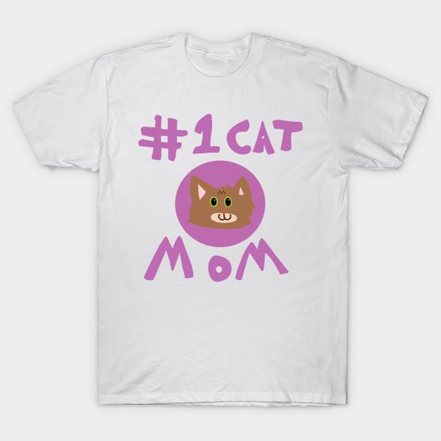 number one cat mom T-Shirt by Fwaygo Official